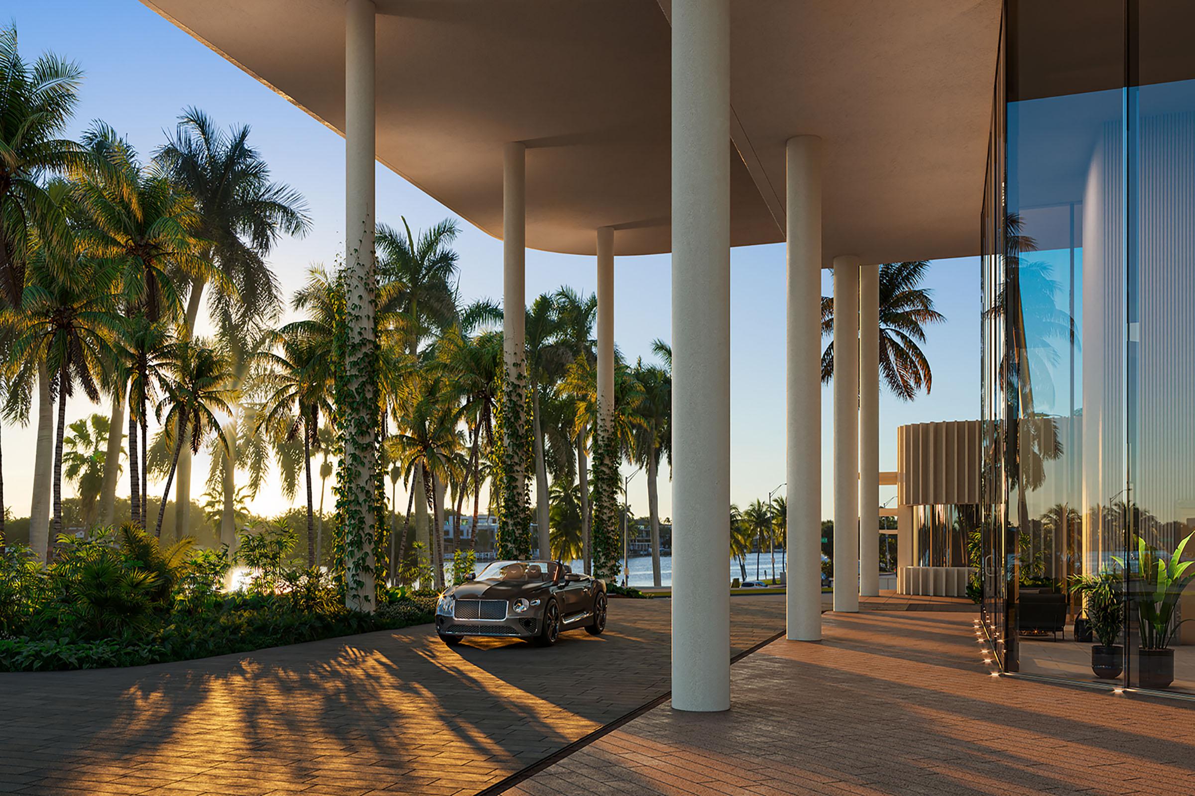 Rendering of Perigon Miami Beach Entrance